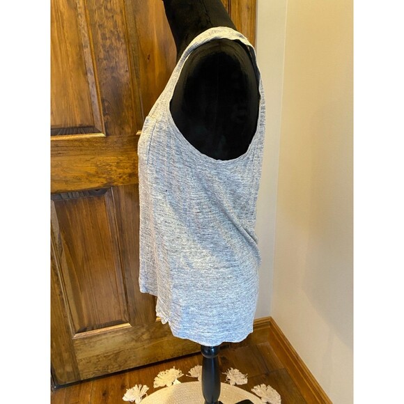 J. Crew Womens Tank Top Shirt Textured Gray Plus Size 1X  Summer Travel  J.Crew - Picture 5 of 9